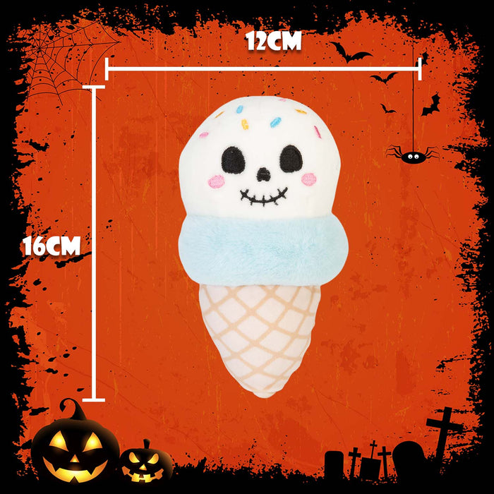 Halloween Ice Cream Soft Toy | 16cm | Plush Decoration | Ghost