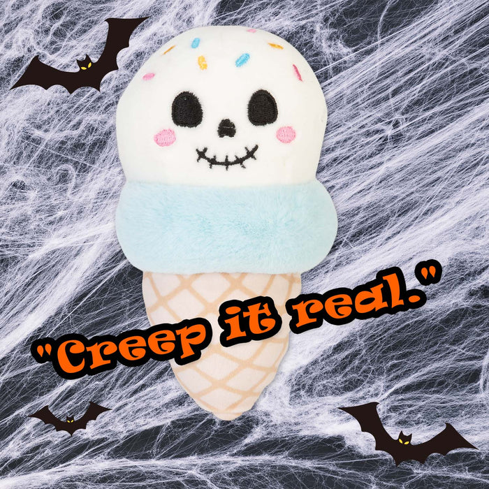 Halloween Ice Cream Soft Toy | 16cm | Plush Decoration | Ghost