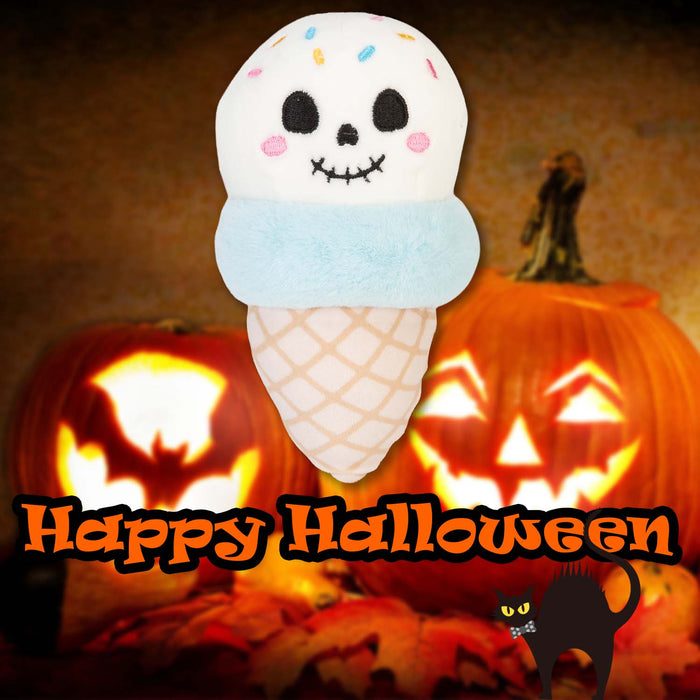 Halloween Ice Cream Soft Toy | 16cm | Plush Decoration | Ghost