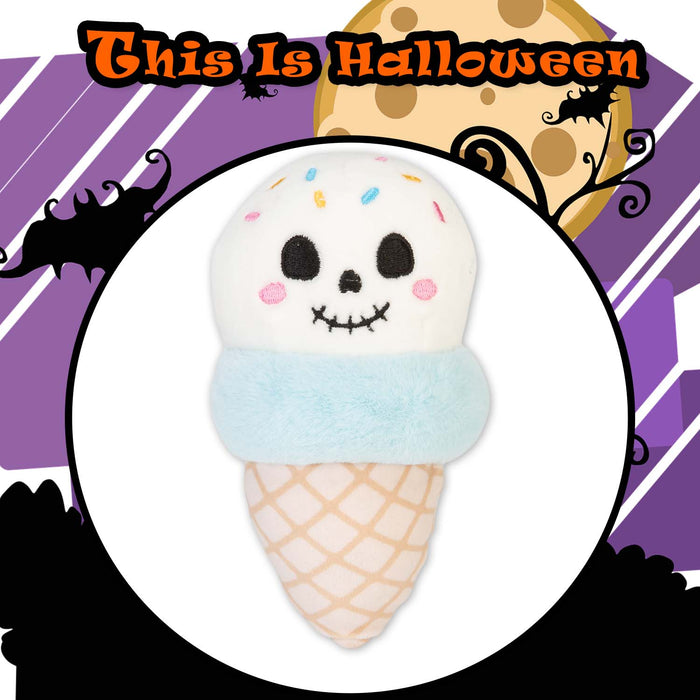 Halloween Ice Cream Soft Toy | 16cm | Plush Decoration | Ghost