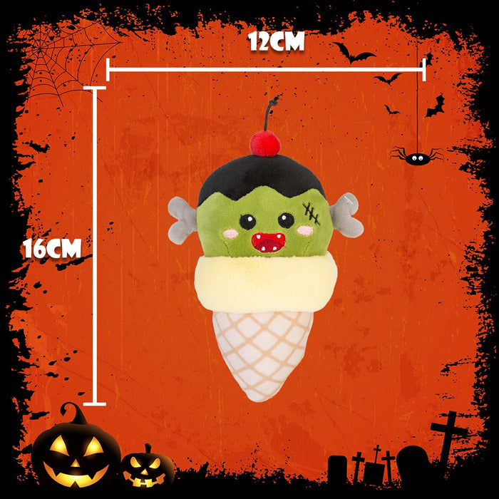 Halloween Ice Cream Soft Toy | 16cm | Plush Decoration | Frankenstein