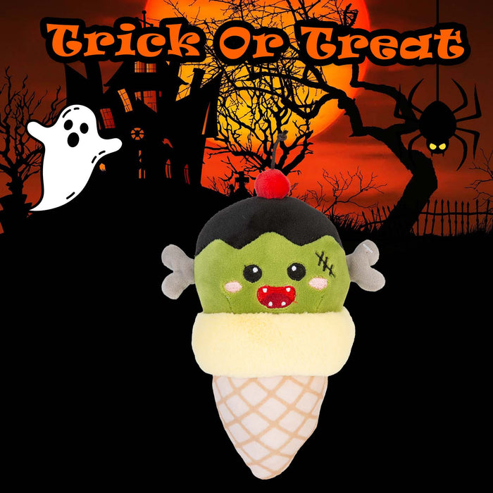 Halloween Ice Cream Soft Toy | 16cm | Plush Decoration | Frankenstein