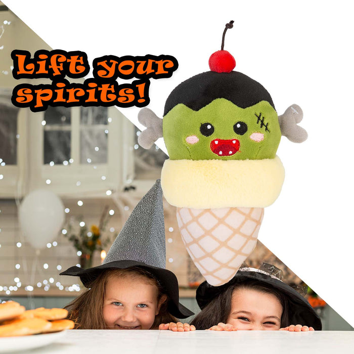 Halloween Ice Cream Soft Toy | 16cm | Plush Decoration | Frankenstein