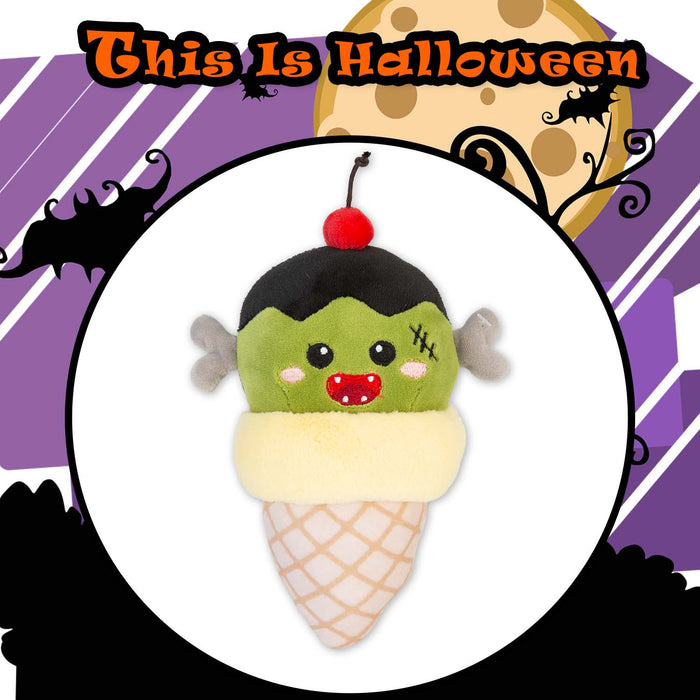Halloween Ice Cream Soft Toy | 16cm | Plush Decoration | Frankenstein