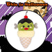 Halloween Ice Cream Soft Toy | 16cm | Plush Decoration | Frankenstein