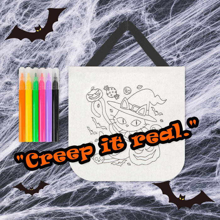 Halloween DIY Colour Me In Bag | Party Accessories | Cat Witch
