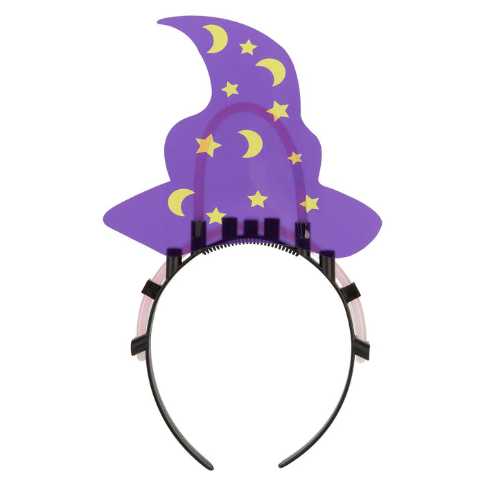 Halloween Glow Power Hat Headband | Accessories | Purple Star & Moon