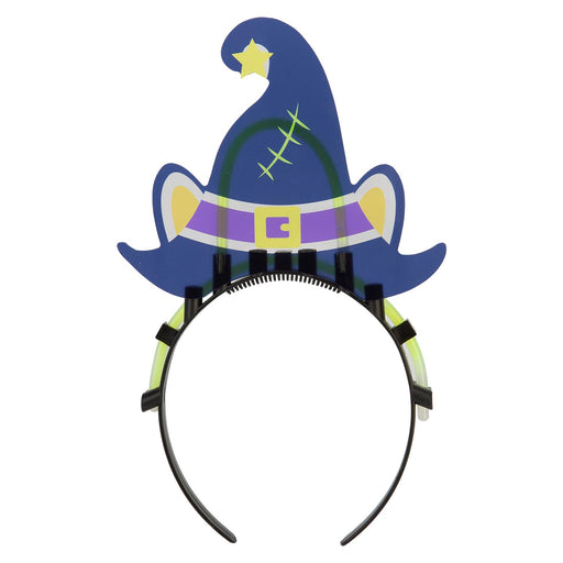 Halloween Glow Power Hat Headband | Party Accessories | Blue with Ear