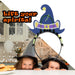 Halloween Glow Power Hat Headband | Party Accessories | Blue with Ear