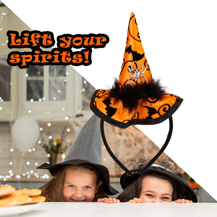 Halloween Witches Hat Headband | Party Accessories Decoration | Orange