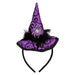 Halloween Witches Hat Headband | Party Accessories Decoration | Purple