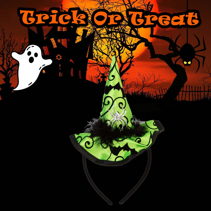 Halloween Witches Hat Headband | Party Accessories Decoration | Green