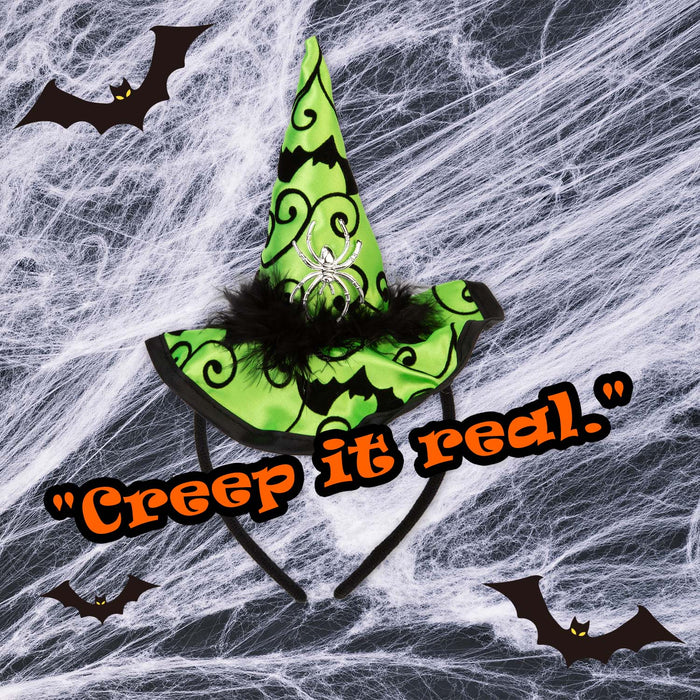Halloween Witches Hat Headband | Party Accessories Decoration | Green