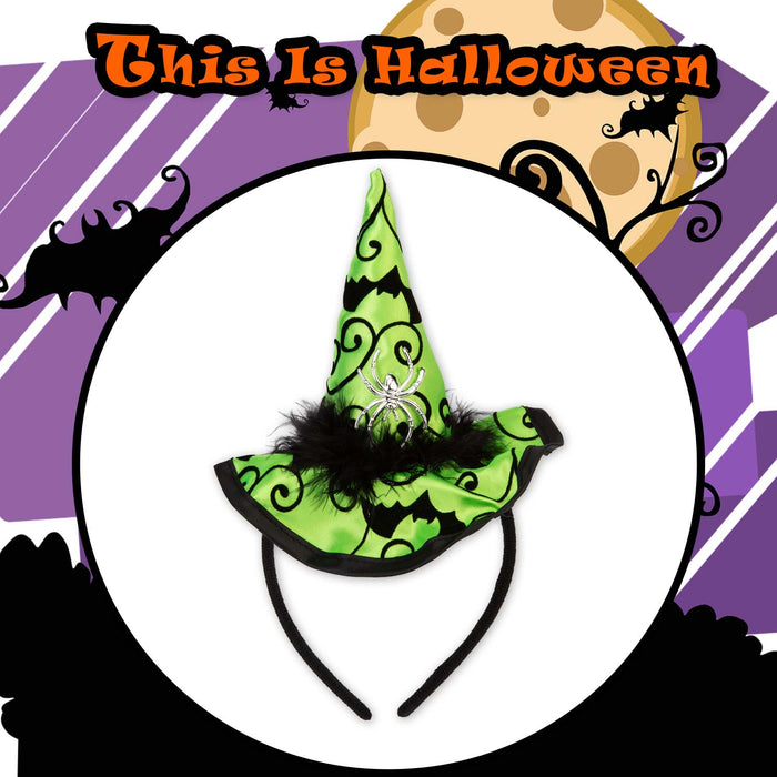 Halloween Witches Hat Headband | Party Accessories Decoration | Green