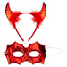Halloween Mask & Headband Set | Party Accessories Decoration | Devil