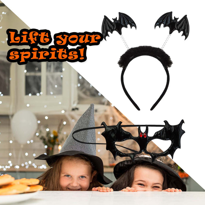 Halloween Mask & Headband Set | Party Accessories Decoration | Bat