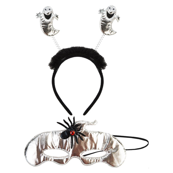 Halloween Mask & Headband Set | Party Accessories Decoration | Ghost
