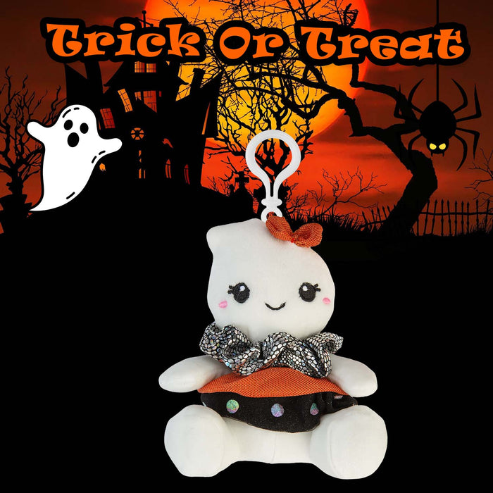 Halloween 15cm Scrunch Bunch Scrunchies | Party Accessories | Ghost