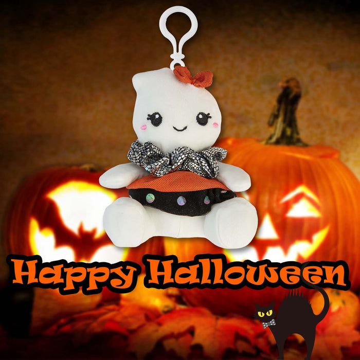 Halloween 15cm Scrunch Bunch Scrunchies | Party Accessories | Ghost