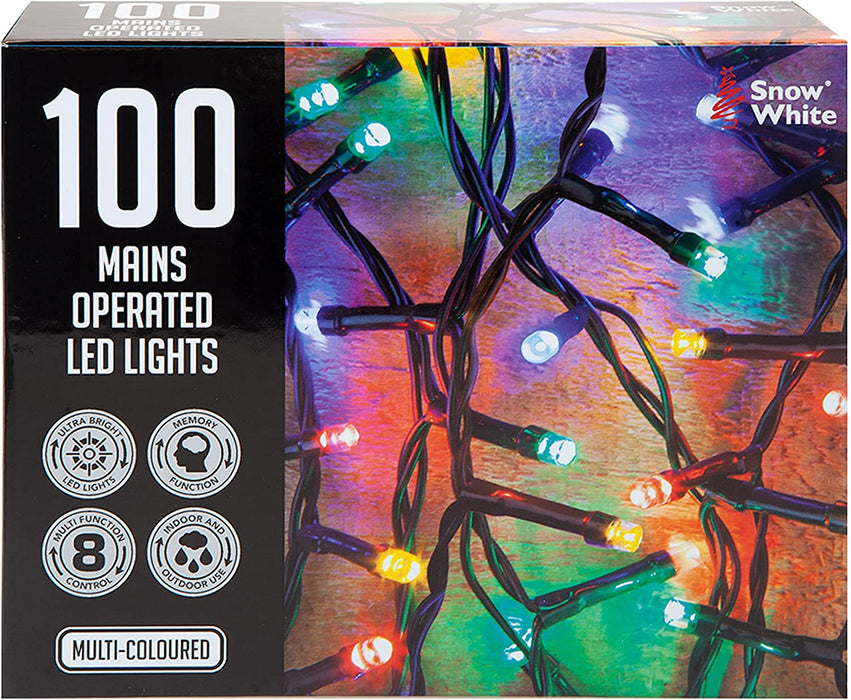 100 LED 7M Christmas Lights, Coloured