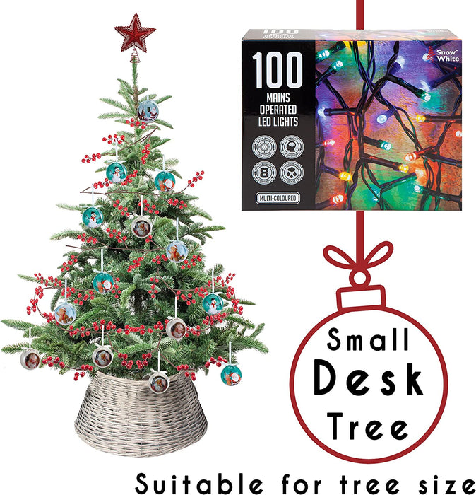 100 LED 7M Christmas Lights, Coloured