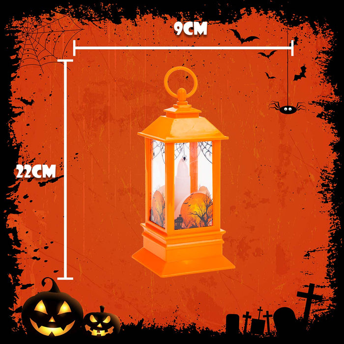 Halloween 22cm Light Up Lantern | Party Accessories | Black