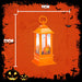 Halloween 22cm Light Up Lantern | Party Accessories | Black