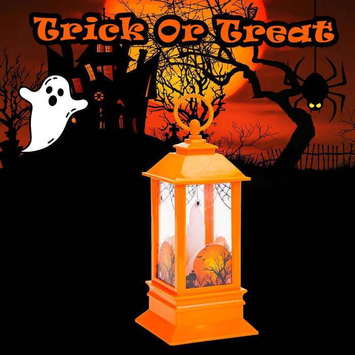 Halloween 22cm Light Up Lantern | Party Accessories | Black