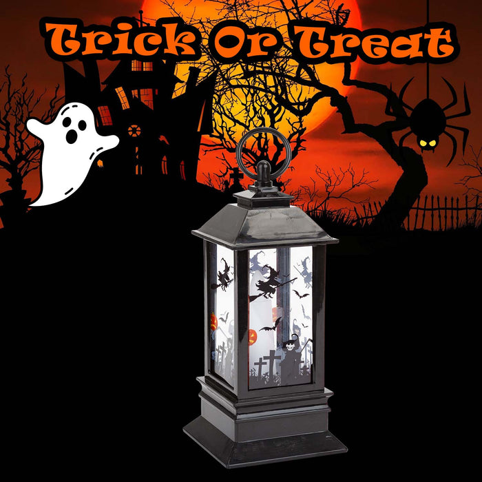 Halloween 22cm Light Up Lantern | Party Accessories | Orange