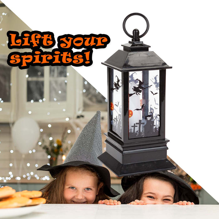 Halloween 22cm Light Up Lantern | Party Accessories | Orange