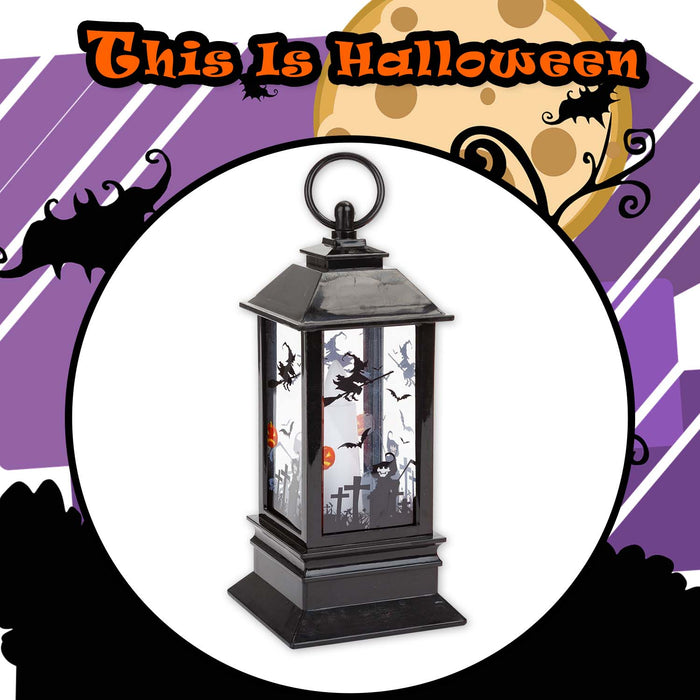Halloween 22cm Light Up Lantern | Party Accessories | Orange