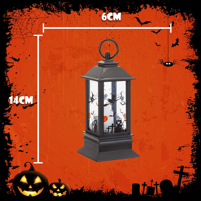 Halloween 14cm Light Up Lantern | Party Accessories | Black