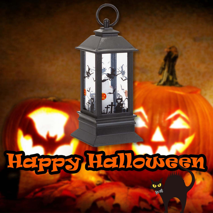 Halloween 14cm Light Up Lantern | Party Accessories | Black