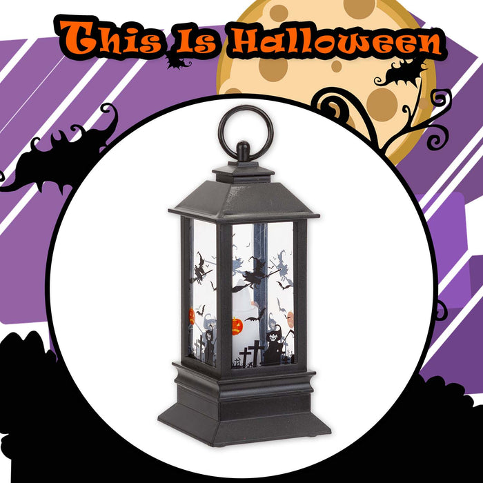 Halloween 14cm Light Up Lantern | Party Accessories | Black