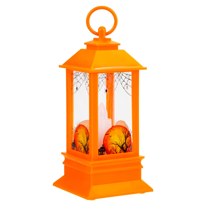 Halloween 14cm Light Up Lantern | Party Accessories | Orange
