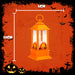 Halloween 14cm Light Up Lantern | Party Accessories | Orange