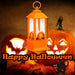 Halloween 14cm Light Up Lantern | Party Accessories | Orange