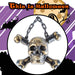 Halloween Skull With Chain | Party Accessories | Brushed Gold
