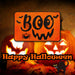 Halloween Door Mat | 60cm x 40cm | Party Accessories | Orange Boo