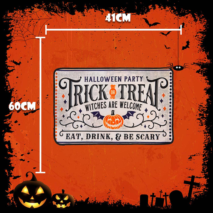 Halloween Door Mat | 60cm x 40cm | Party Accessories | Trick or Treat