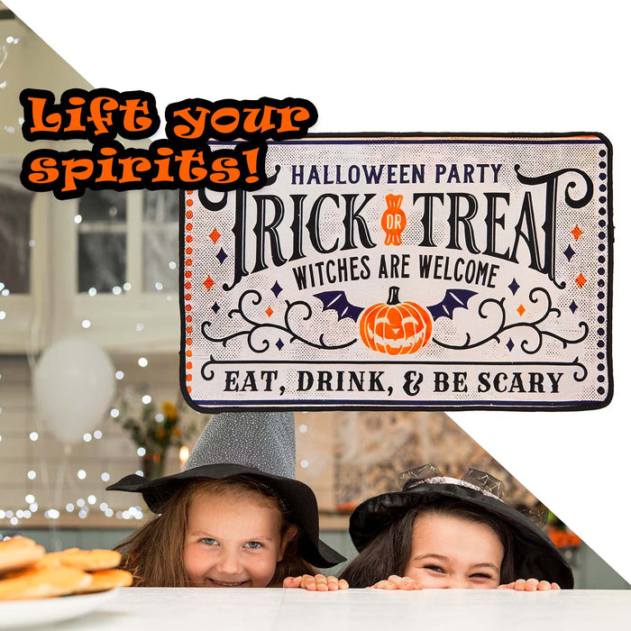 Halloween Door Mat | 60cm x 40cm | Party Accessories | Trick or Treat