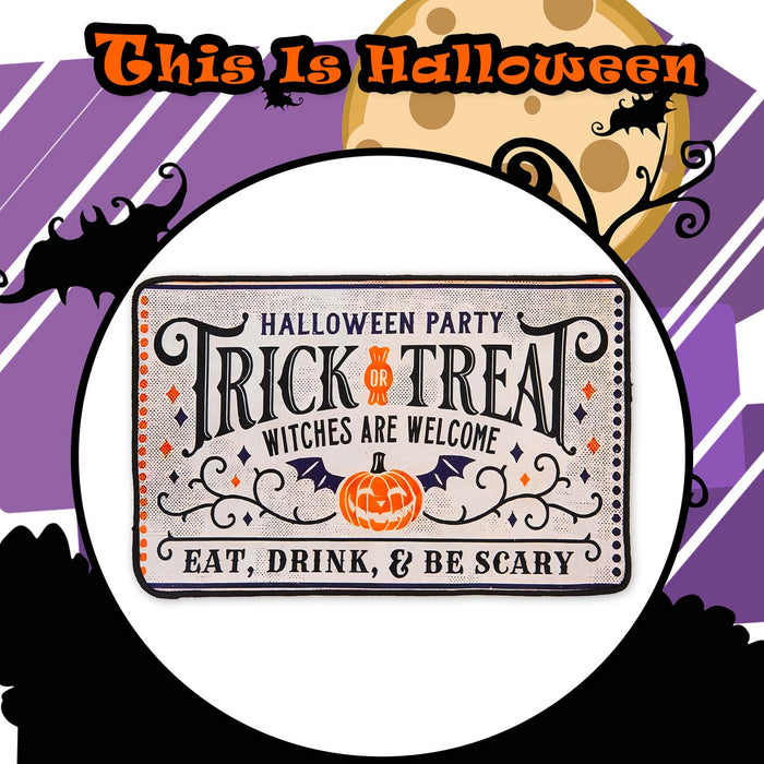 Halloween Door Mat | 60cm x 40cm | Party Accessories | Trick or Treat