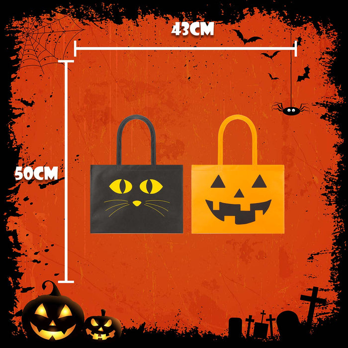 Halloween Bag | 40cm x 32cm | Party Accessories | Pumpkin-Cat