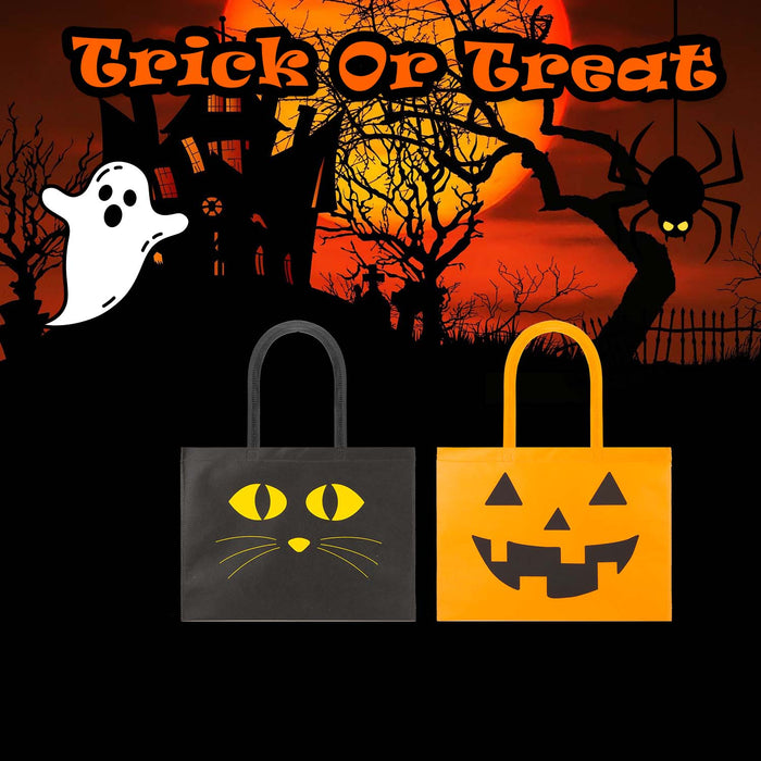 Halloween Bag | 40cm x 32cm | Party Accessories | Pumpkin-Cat