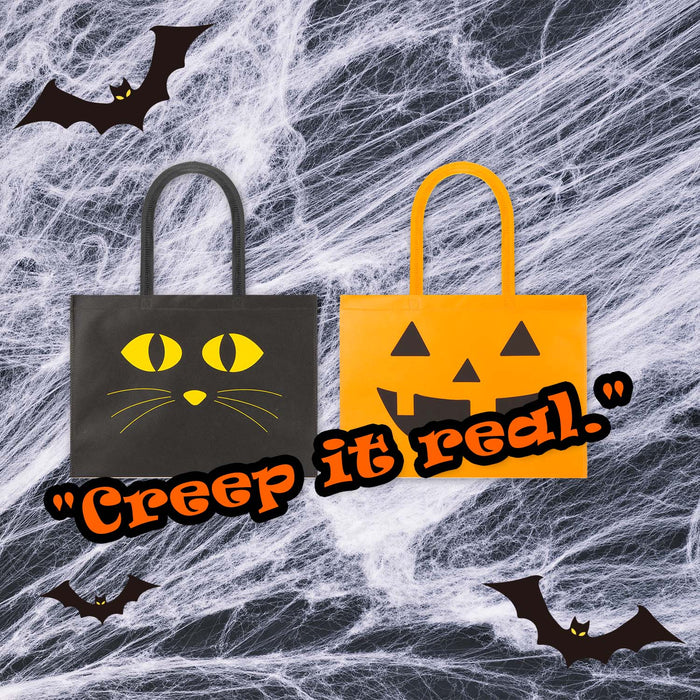 Halloween Bag | 40cm x 32cm | Party Accessories | Pumpkin-Cat