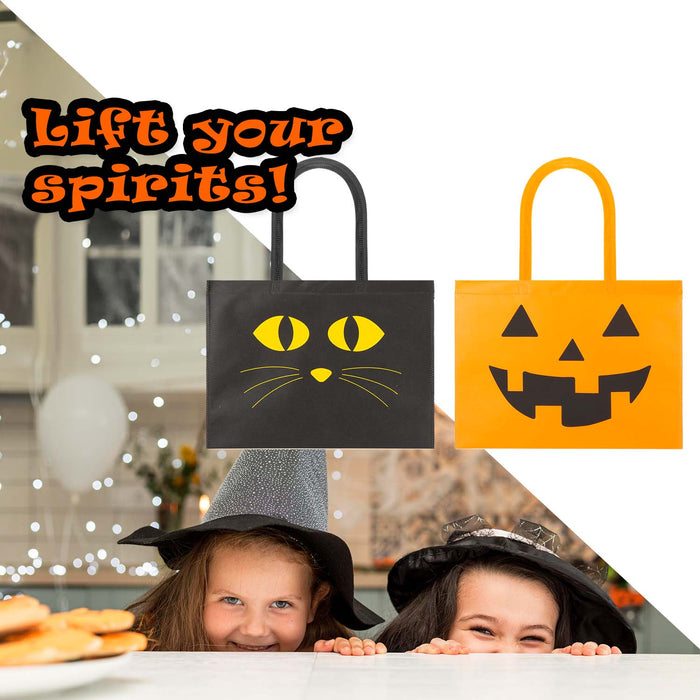 Halloween Bag | 40cm x 32cm | Party Accessories | Pumpkin-Cat