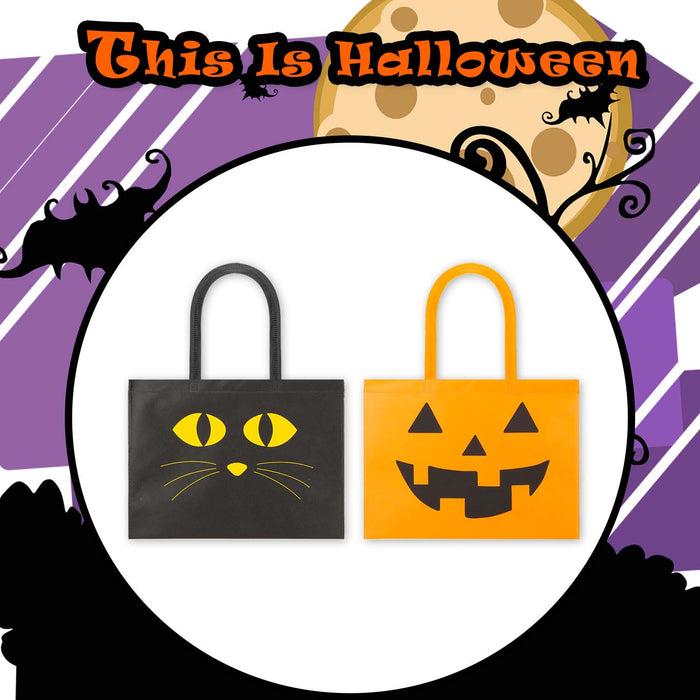 Halloween Bag | 40cm x 32cm | Party Accessories | Pumpkin-Cat