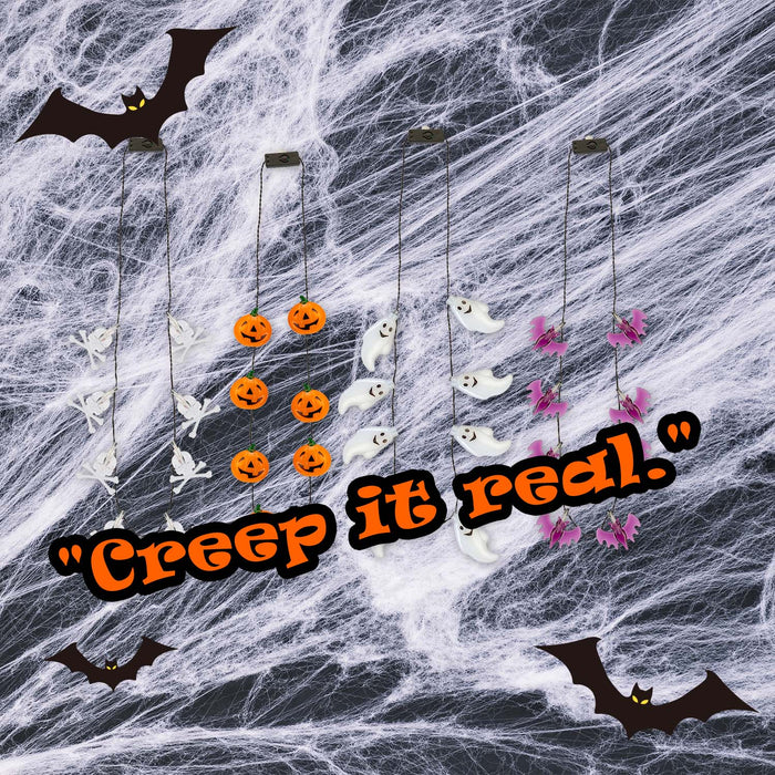 Halloween 8 LED Necklace | Accessories | Bats-Skulls-Pumpkins-Ghost