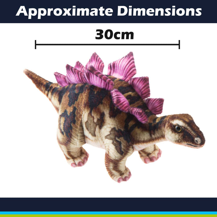 12" Realistic Dinosaur toy plush toy Stegosaurus
