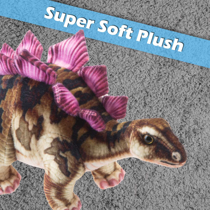 12" Realistic Dinosaur toy plush toy Stegosaurus